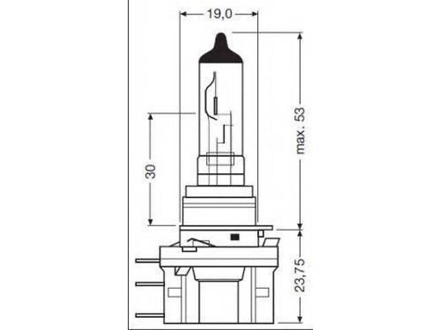 Лампа H15 5515W 12V PGJ23T-1 10X10X1 STANDARD OSRAM 64176 на VW KOMBI / CARAVELLE V автобус (7HB, 7HJ, 7EB, 7EJ, 7EF)