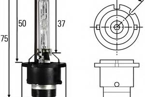 Лампа ксенонова D2S XENON 85V 35W P32D-2