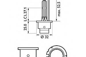 Лампа ксеноновая Philips D2S 85V 35W