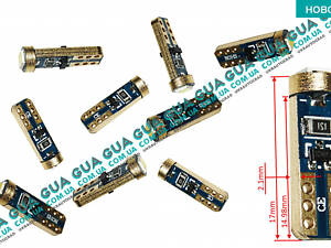 Лампа / лампочка T5 - 3030 - 1smd в панель приборов 1шт. LED2166 Acura / АКУРА ILX Sedan, Acura / АКУРА MDX SUV, Acura