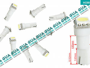 Лампа / лампочка T5 - 5050 - 1smd в панель приборов 1шт. LED226 Acura / АКУРА ILX Sedan, Acura / АКУРА MDX SUV, Acura /