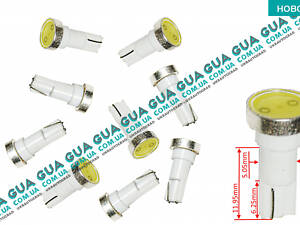 Лампа / лампочка T5 - HP - 1W в панель приборов 1шт. LED2186 Acura / АКУРА ILX Sedan, Acura / АКУРА MDX SUV, Acura / АК