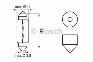 Лампа накаливания C10W 12V 10W