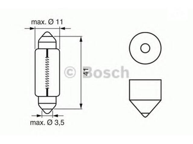 Лампа накаливания C10W 12V 10W