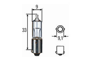 Лампа накаливания H10W 12V 10W