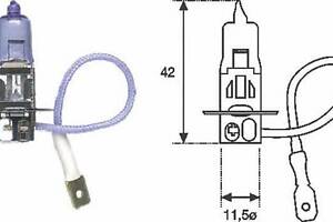 Лампа розжарювання H3 12V 55W PK22s Standart 002553100000