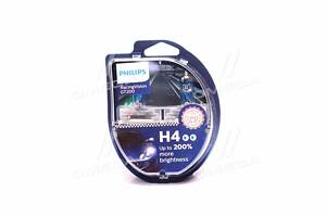 Лампа накаливания H4 RacingVision GT200 +200 12V 60/55W P43t-38 (комплект) (пр-во Philips)