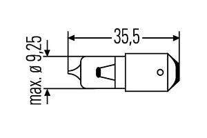 Лампа накаливания H6W 12V 6W 8GH007643121