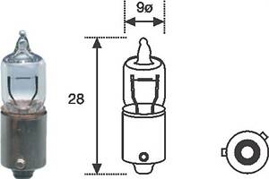 Лампа розжарювання H6W 12V 6W