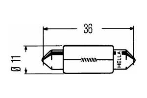 Лампа накаливания Heavy Duty C5W 24V 5W 8GM002092241