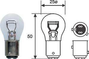 Лампа накаливания P21/4W 12V 21/4W