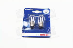 Лампа накаливания P21/5W 12V 21/5W PURE LIGHT (blister 2 шт) (пр-во Bosch)