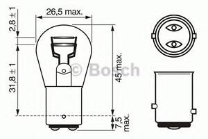 Лампа накаливания P21/5W 12V 21/5W