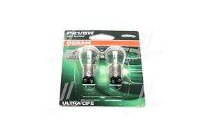 Лампа розжарювання P21 / 5W12V 21 / 5W BAY15d Ultra Life (Blister 2шт) (пр-во OSRAM)