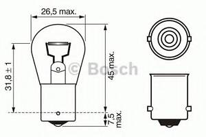 Лампа накаливания P21W 12V 21W