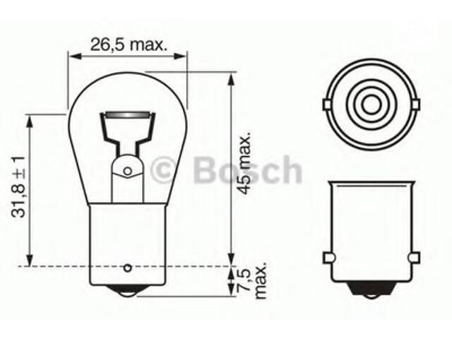 Лампа накаливания P21W 12V 21W