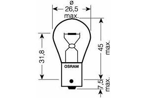 Лампа накаливания P21W 24V 21W