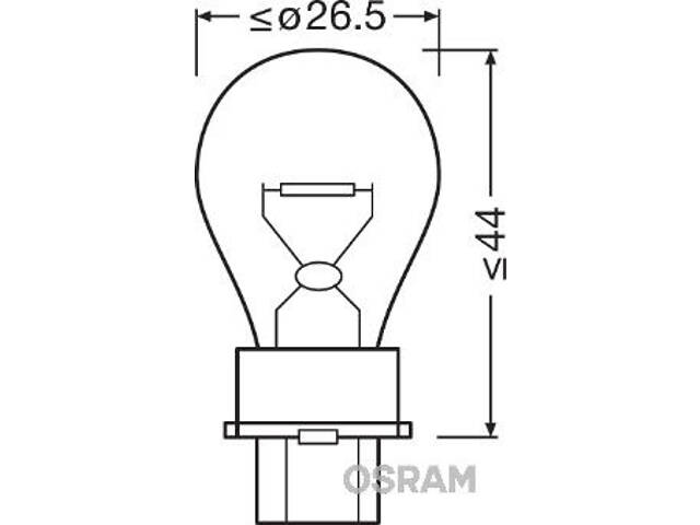 Лампа розжарювання P27W 12V 27W