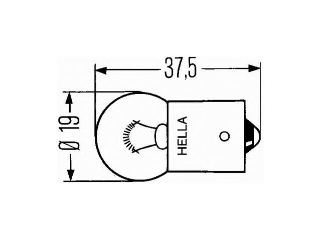 Лампа накаливания R10W 24V 11W