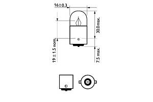 Лампа накаливания R5W 12V 5W