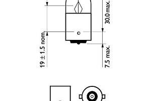 Лампа накаливания R5W 12V 5W