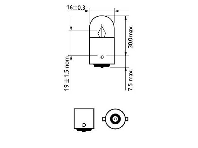 Лампа накаливания R5W 12V 5W