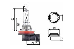 Лампа накаливания Standart H11 12V 55W 8GH008358121