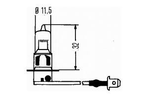 Лампа накаливания Standart H3 12V 55W PK22s 8GH002090131