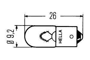 Лампа накаливания T4W 24V 4W 8GP002067241