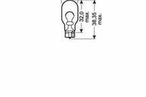Лампа накаливания W16W 12V 16W 92102B