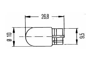 Лампа накаливания W5W 12V 5W 8GP003594121