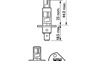 Лампа накалу H1Premium 12V 55W P14,5s