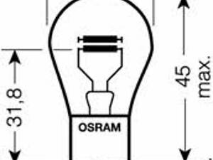 Лампа накалывания Standard P21/5W 24V 5W 2шт. 753702B