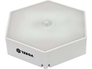 Лампа ночная датчик движения аккумулятор Li-Pol 3,7В диод 1Вт VOREL VR-82832