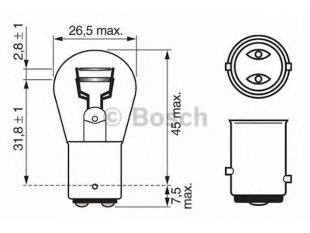 лампа p21/5 w 12v w-v