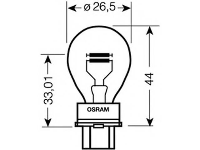 Лампа P27/7W 12V 27W W2.5x16q FS STANDARD