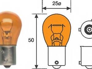 Лампа розжарювання 12V PY21 W MAGNETI MARELLI 008507100000 на OPEL CORSA D