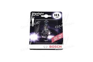 Лампа накаливания H1 12V 55W GigaLight +120 (blister 1шт) ((выр-во Bosch) 1 987 301 108 RU51