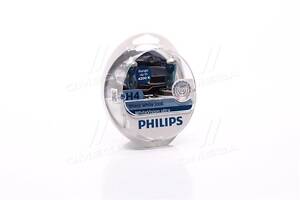 Лампа розжарювання H4 12V 60/55W WhiteVision ULTRA +60 (4200K) (компл) (вир-во Philips) 12342WVUSM UA51