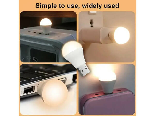 Лампа з USB - роз'ємом 5В 3000K - Фото 5