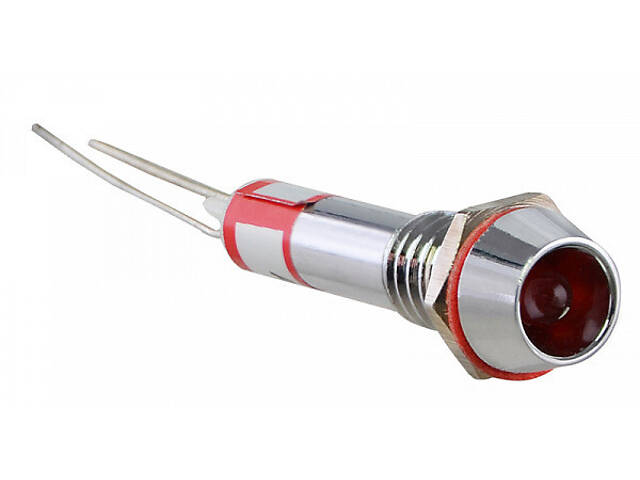 Лампа сигнальная 6мм красный LED 220V AC металл [A0140030097] AD22C-6 АСКО - Фото 4