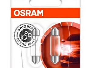 Лампа софітних допоміж. освітлення C5W 12V 5W SV8.5-8 (2 шт) blister (вир-во OSRAM)