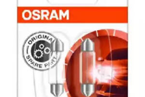 Лампа софітних допоміж. освітлення C5W 12V 5W SV8.5-8 (2 шт) blister (вир-во OSRAM)