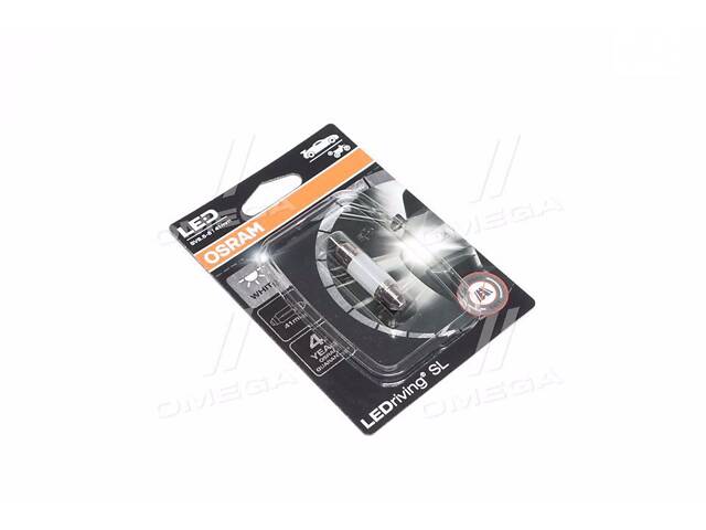 Лампа светодиодная C5W 12V 1W SV8.5 LEDriving SL (41mm) (пр-во OSRAM)