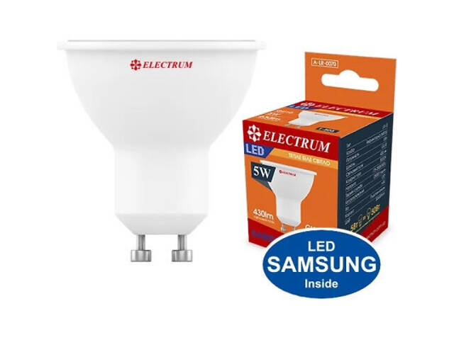 Лампочка Electrum MR-16 ELECTRUM 5W GU10 3000K (A-LR-0070) - Фото 3
