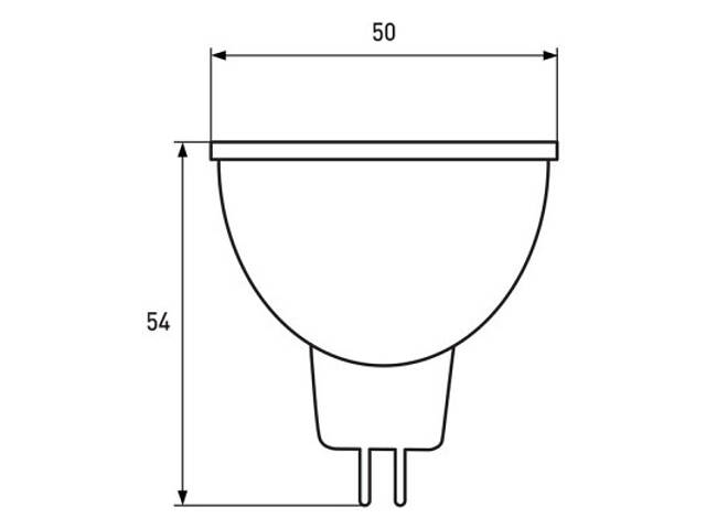 Лампочка Eurolamp LED SMD MR16 5W GU5.3 4000K 12V (LED-SMD-05534(12)(P)) - Фото 4