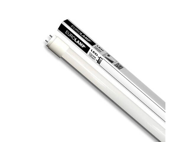 Лампочка Eurolamp Лінійна світлодіодна лампа EUROLAMP скло 18W G13 (T8) 4000K 220V (LED-T8-18W/4000(скло)) - Фото 2