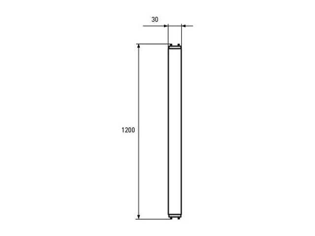Лампочка Eurolamp Лінійна світлодіодна лампа EUROLAMP скло 18W G13 (T8) 4000K 220V (LED-T8-18W/4000(скло)) - Фото 3