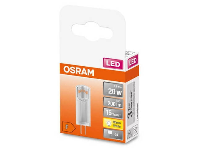 Лампочка Osram LED PIN20 CL 1,8W/827 12V G4 (4058075431966) - Фото 3