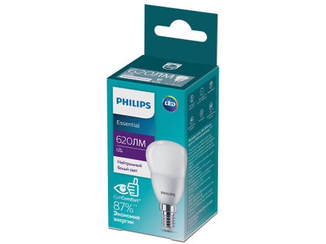 Лампочка Philips ESSLEDLustre 6W 620lm E14 840 P45NDFRRCA (929002971707) - Фото 2